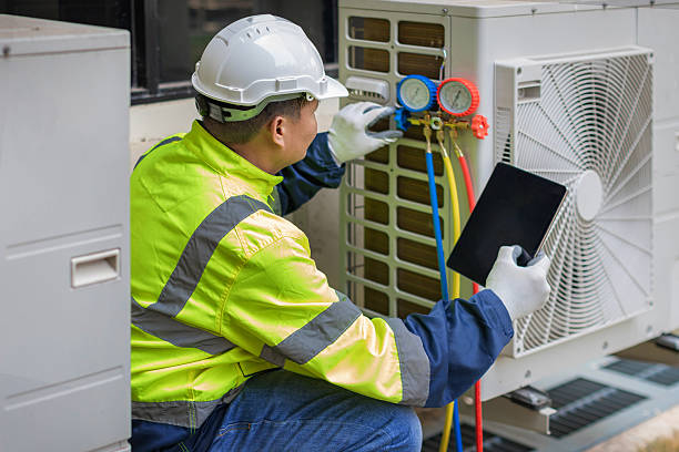 Professional Hvac technician working in Shelby, MT